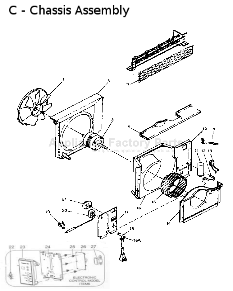 Parts for A6Q10F2AA Fedders Air Conditioners