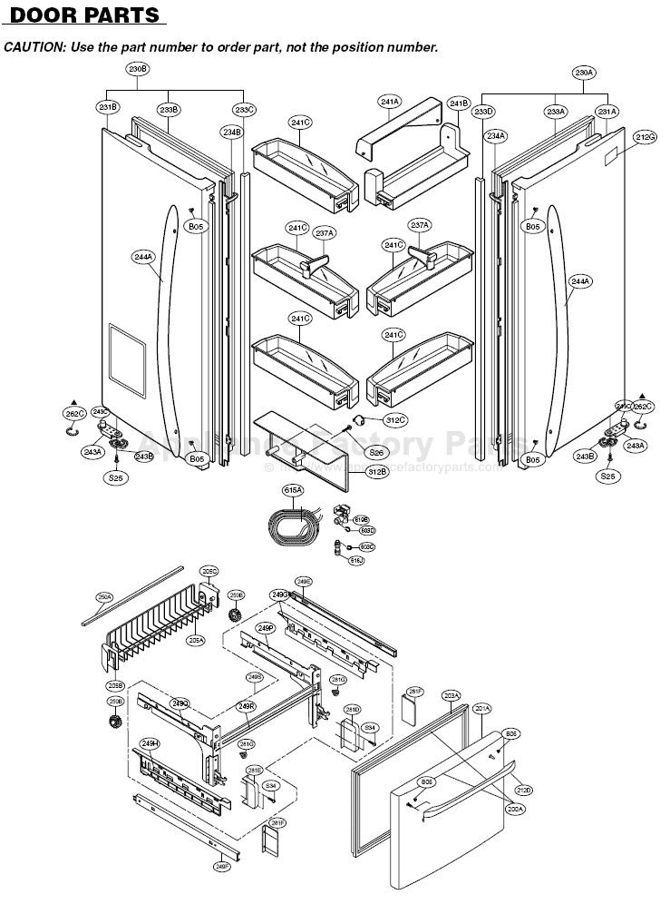 Parts for 795.77553600 Kenmore Refrigerators