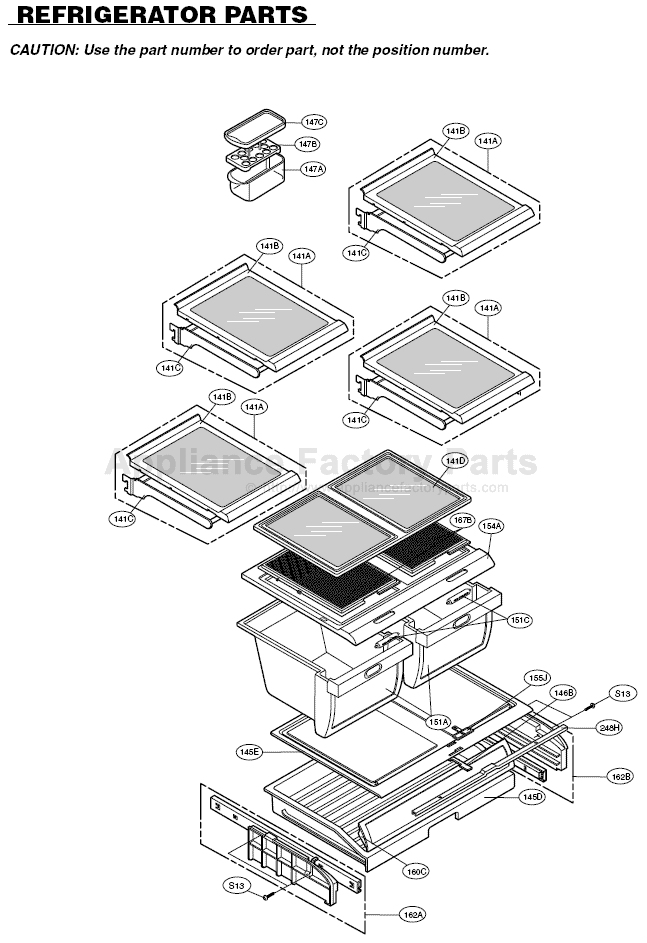 Parts for 795.77543600 Kenmore Refrigerators