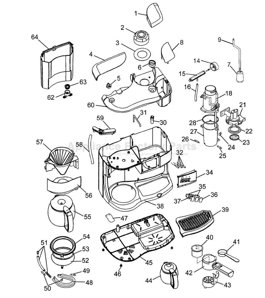 Parts for BC070 Delonghi Coffee Makers