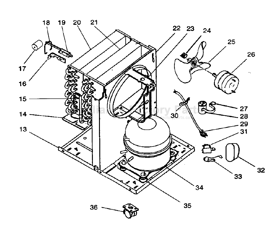 Parts for FDG30GAE Fedders Dehumidifiers