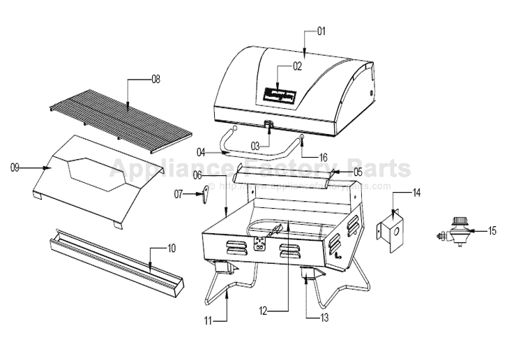 Nex 820-0002 BBQ Parts