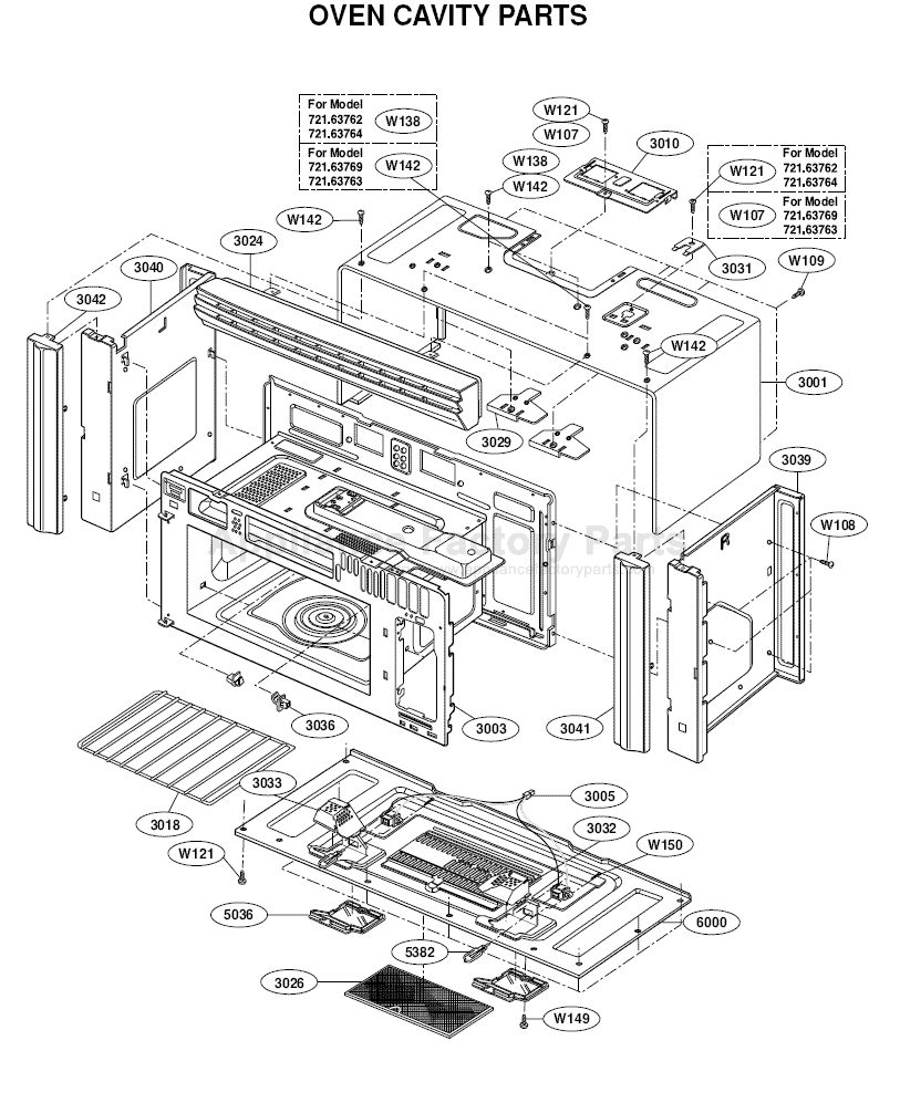 Parts For 721.63762 | Kenmore | Microwaves