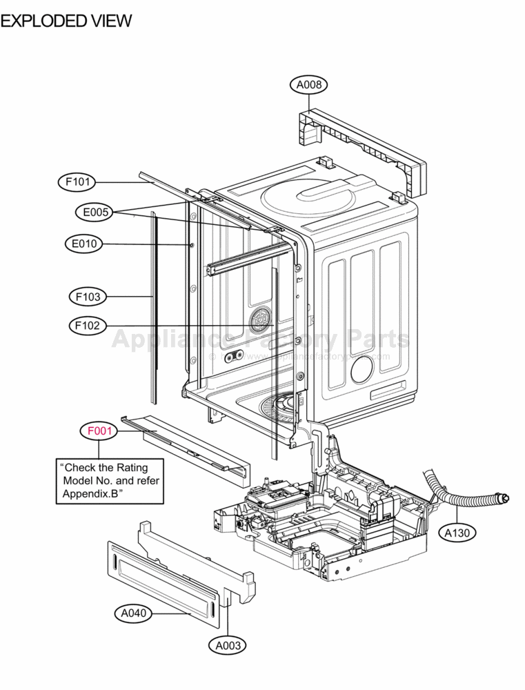 Parts for LDF7932ST | Lg | Dishwashers