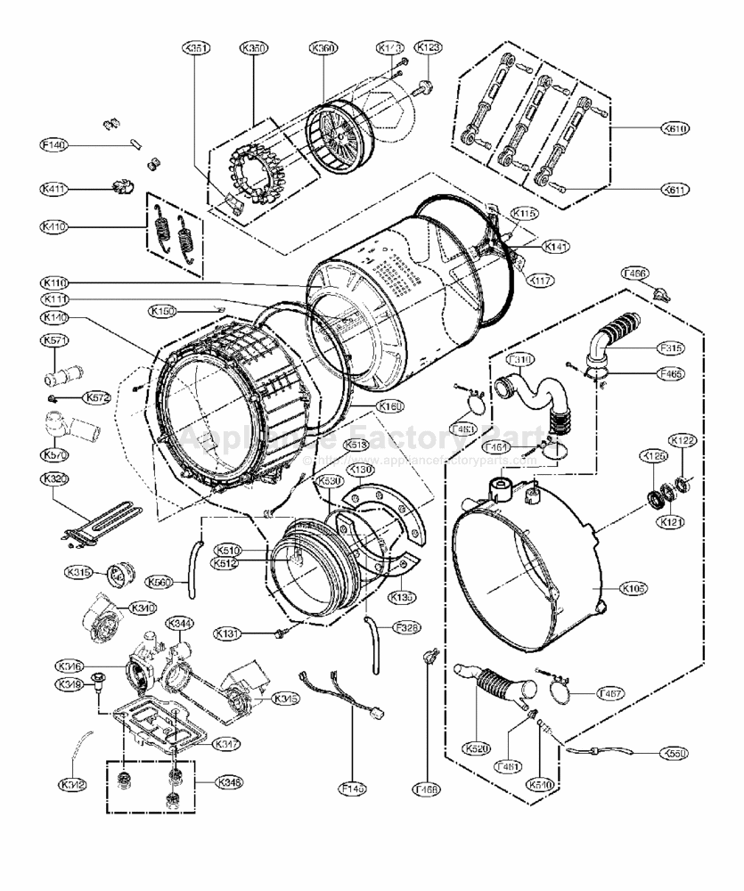 Parts For 41022 | Kenmore | Washing Machines