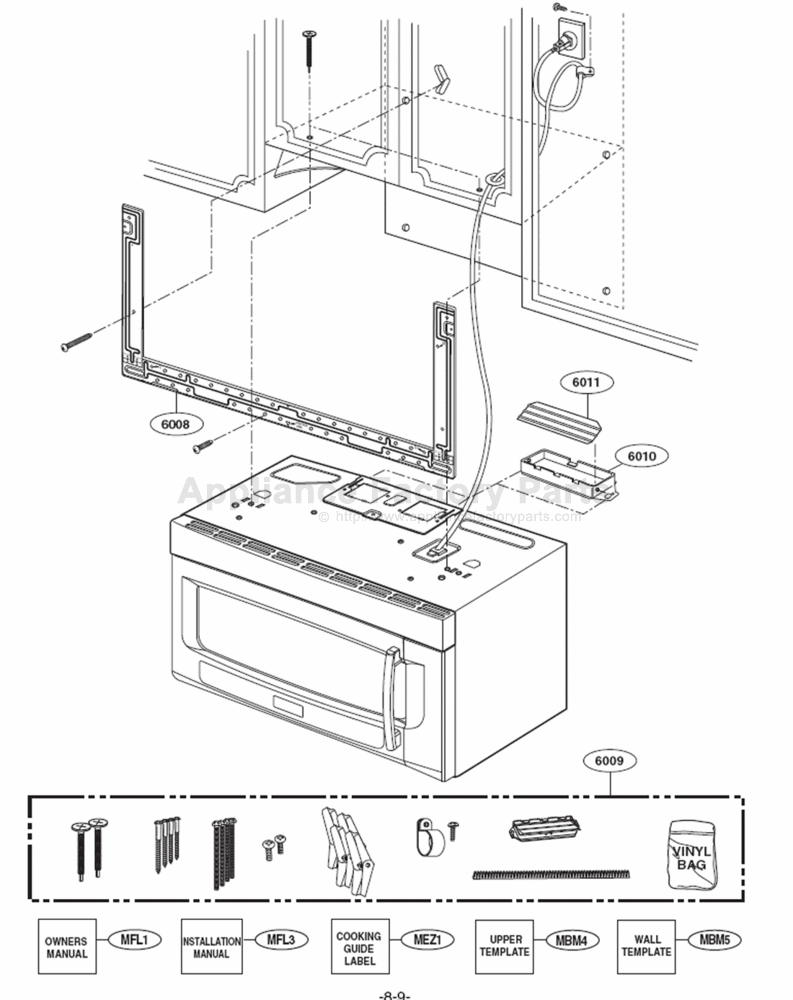 Parts for LMV2061SB | Lg | Microwaves