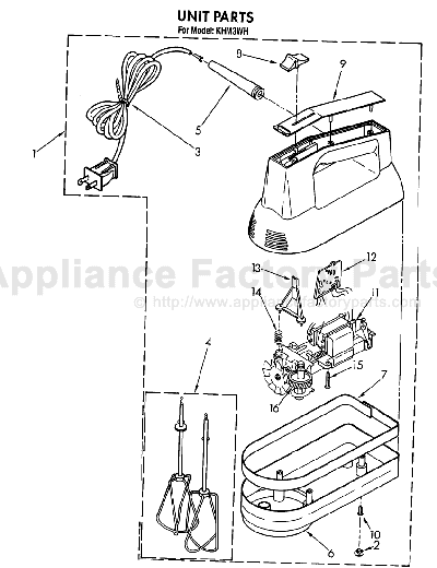 Kitchenaid Cover on Parts For Khm3wh5   Kitchenaid   Mixers