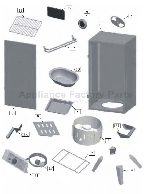 Smoke Hollow 34168G BBQ Parts