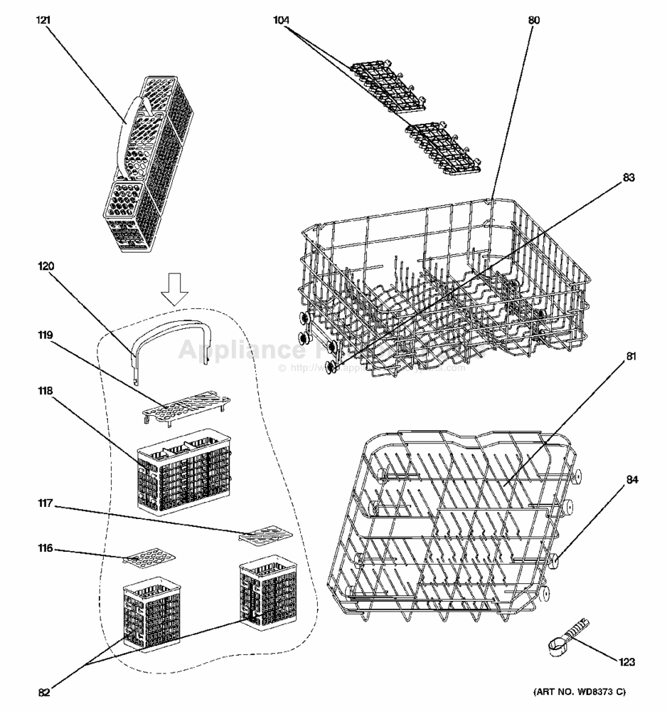 Parts for GLDT696T00SS Ge Dishwashers