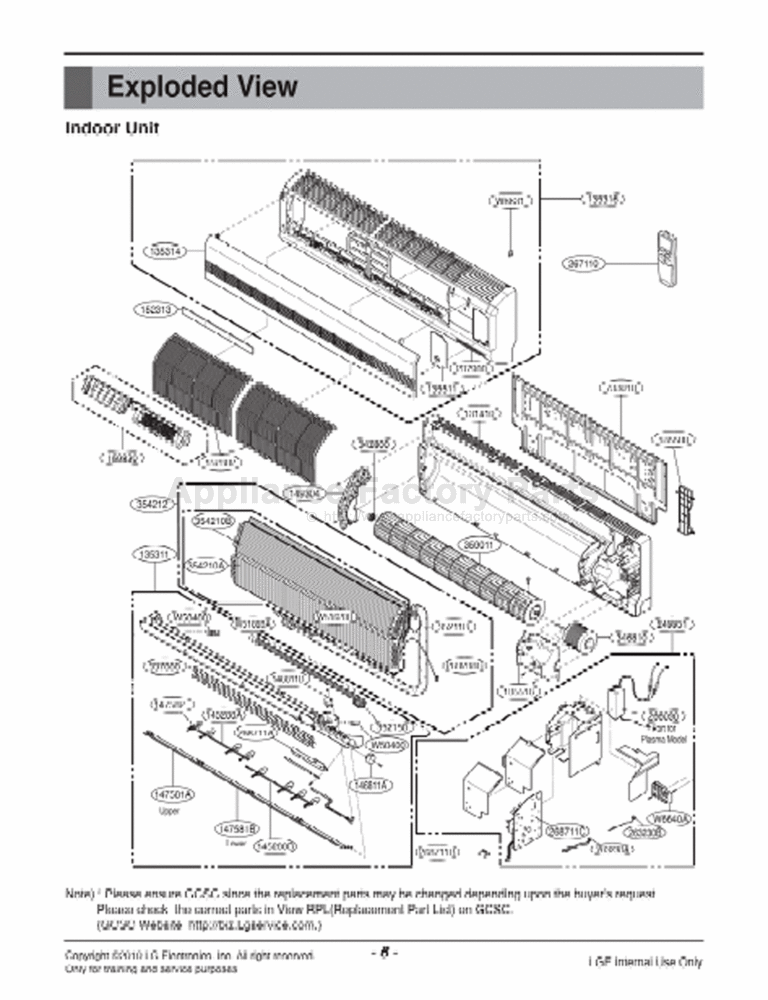 Parts for LSN307HV | Lg | Air Conditioners