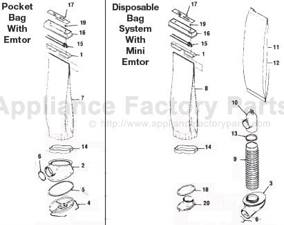 Parts for 2HD HERITAGE II | Kirby | Vacuum Cleaners