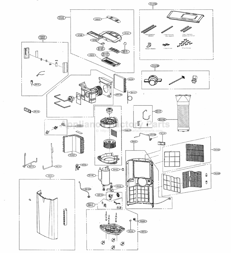 Parts for LP1411SHR Lg Air Conditioners