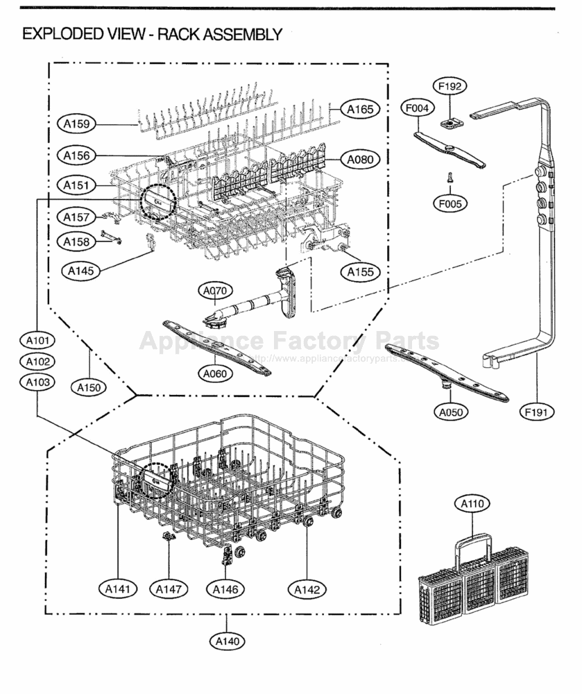 Parts for LDF7551ST Lg Dishwashers