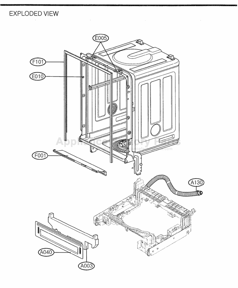 Parts for LDS5540ST | Lg | Dishwashers