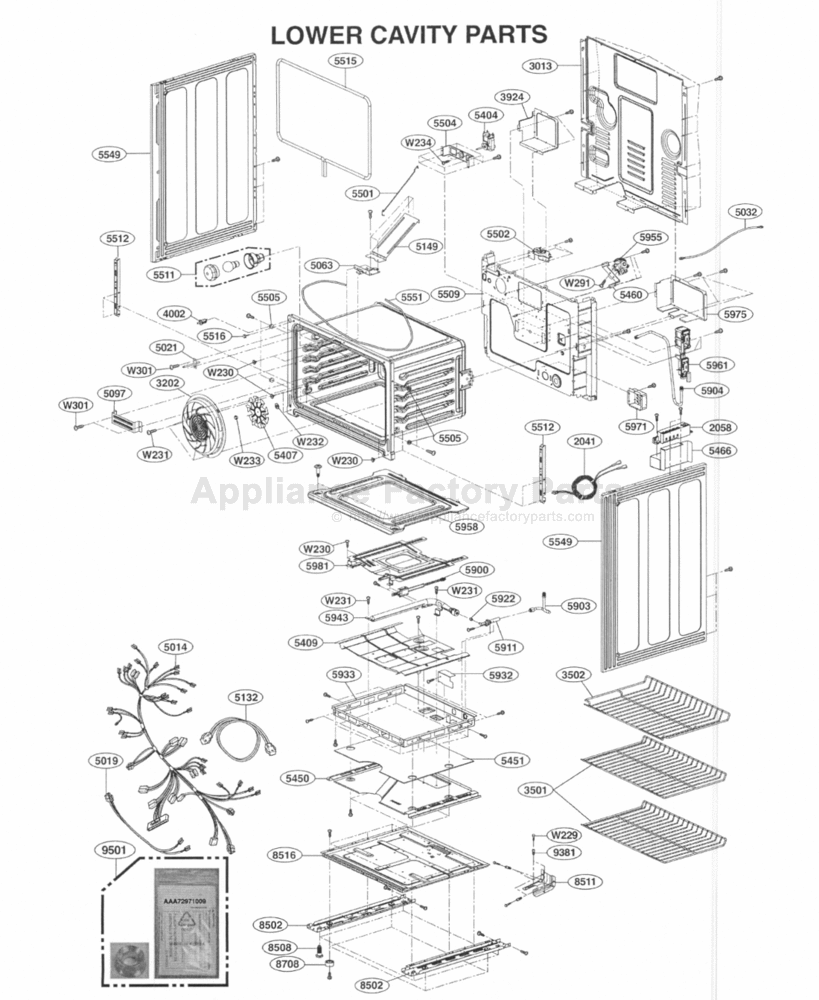 Parts For Ldg3036st Lg Electric Ranges 0080