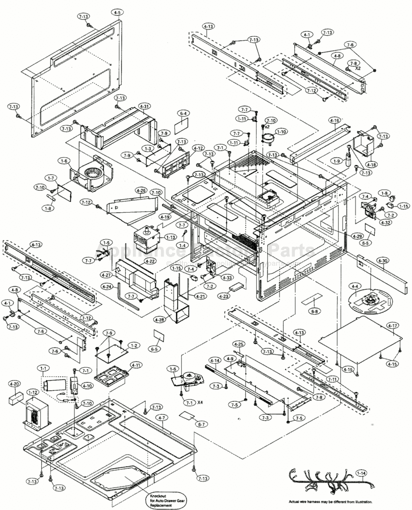 Parts for KB6524PS Sharp Microwaves