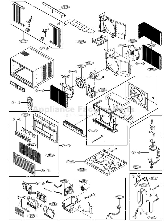 Parts for LWHD1450ER | Lg | Air Conditioners