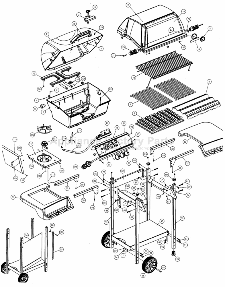 Broil-mate 1386-4 BBQ Parts