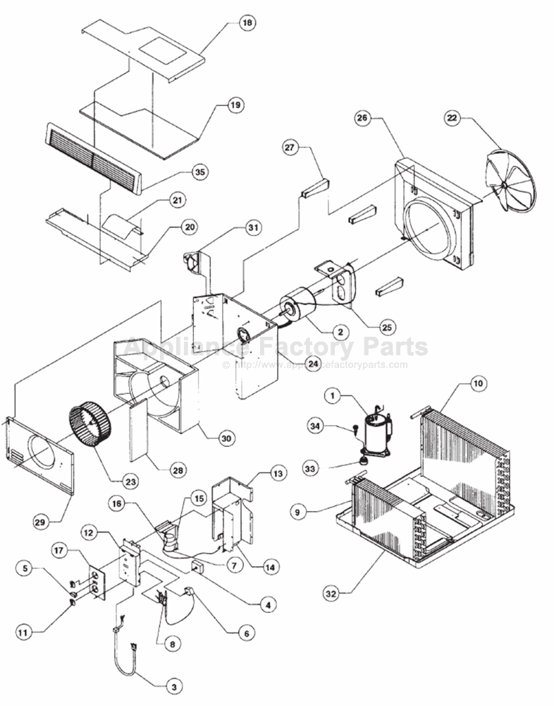 Parts for KM18J30A | Friedrich | Air Conditioners