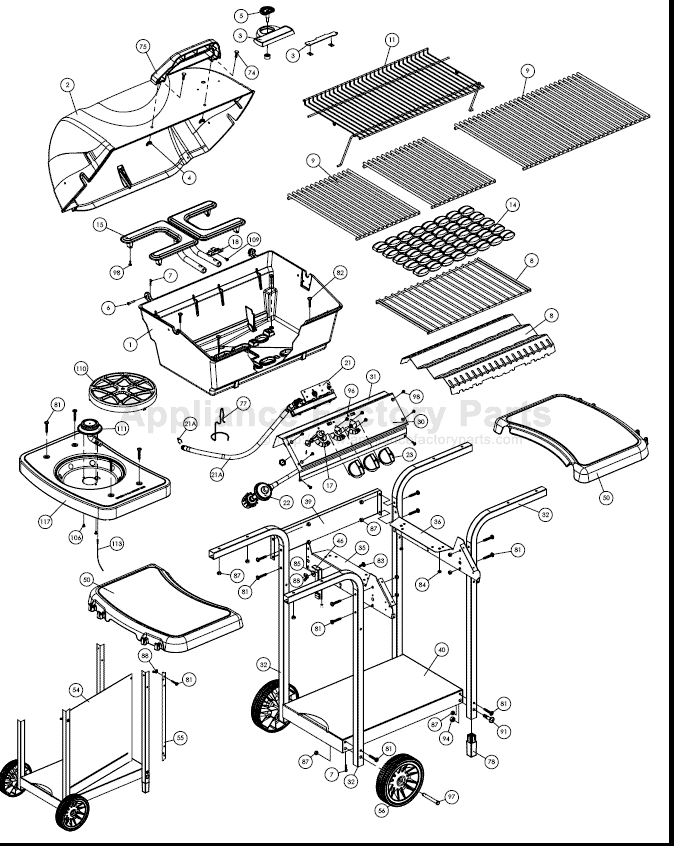 Sterling 1102-4 BBQ Parts