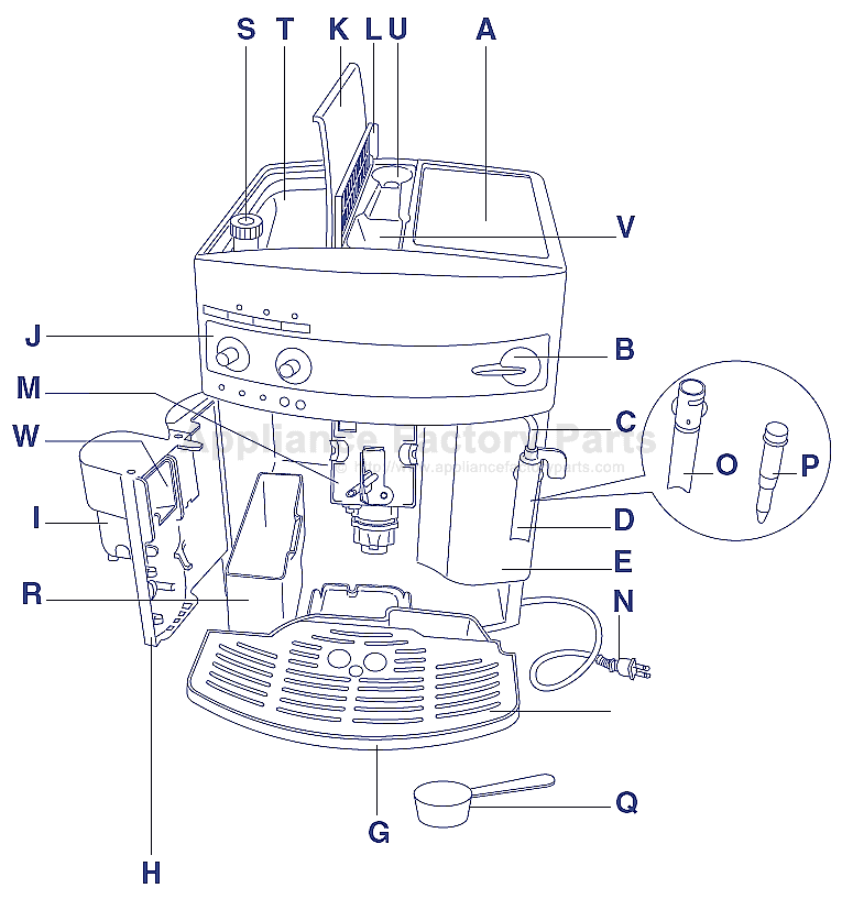 Delonghi Spare Parts Adelaide at James Stevenson blog