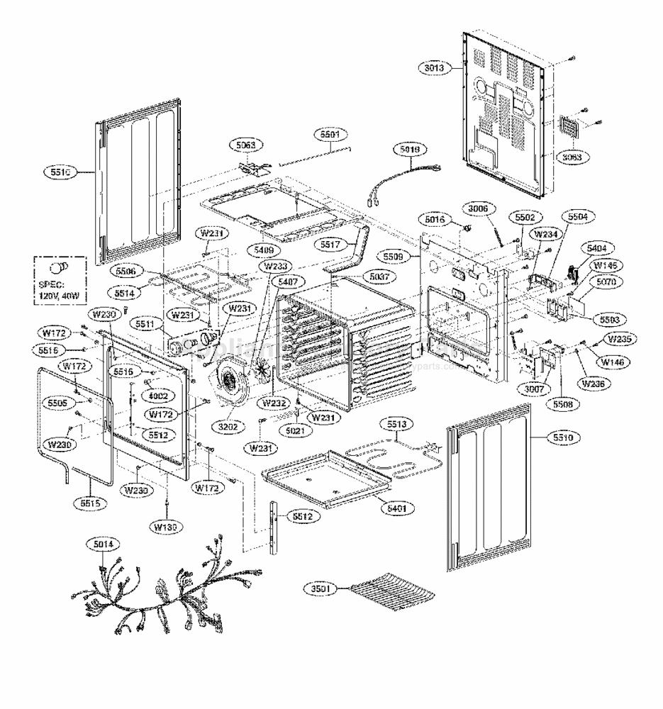 Parts for LRE30453ST | Lg | Electric Ranges