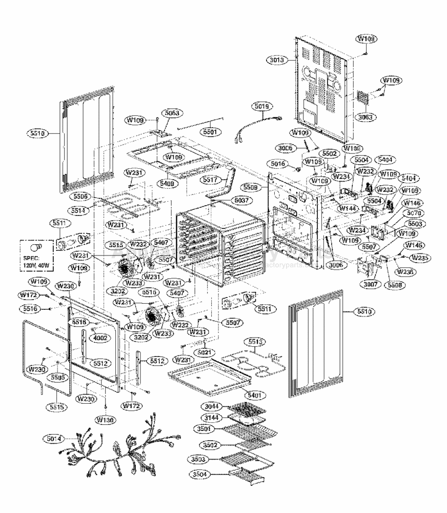 Parts for LRE30955ST | Lg | Electric Ranges