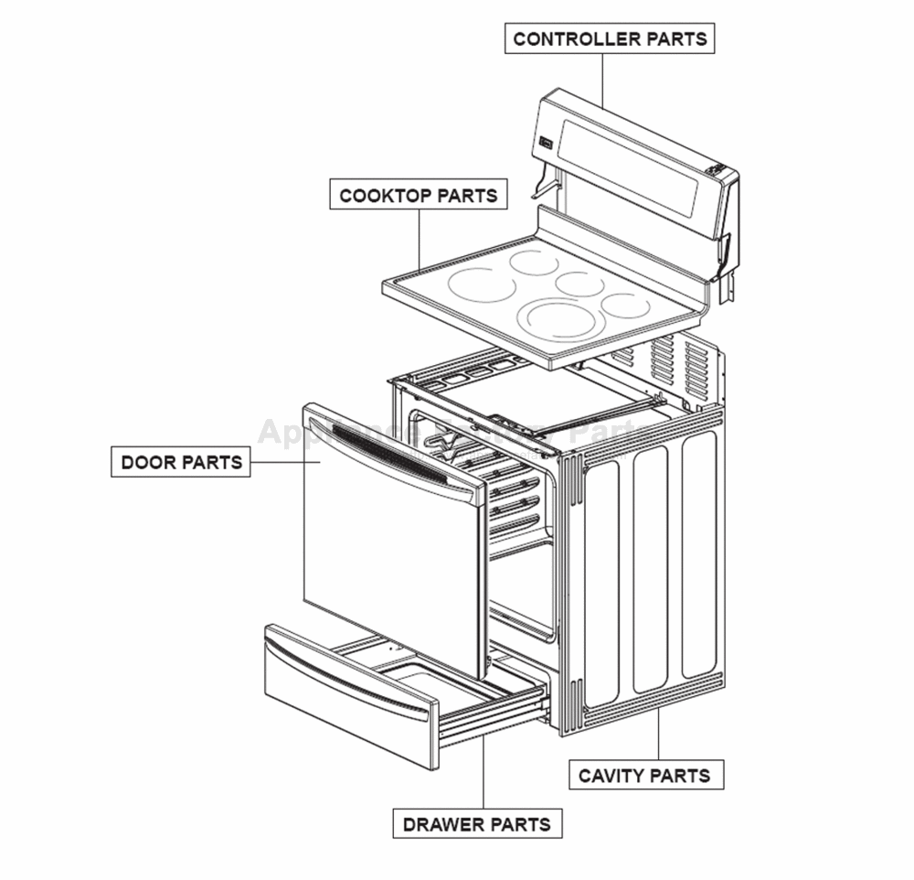 Parts for LSC5683WS | Lg | Electric Ranges