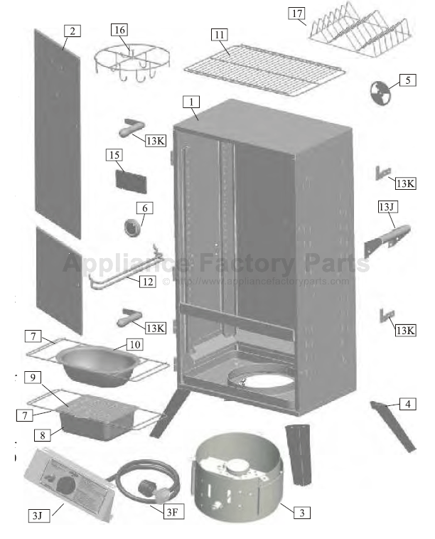 Smoke Hollow 44248G BBQ Parts