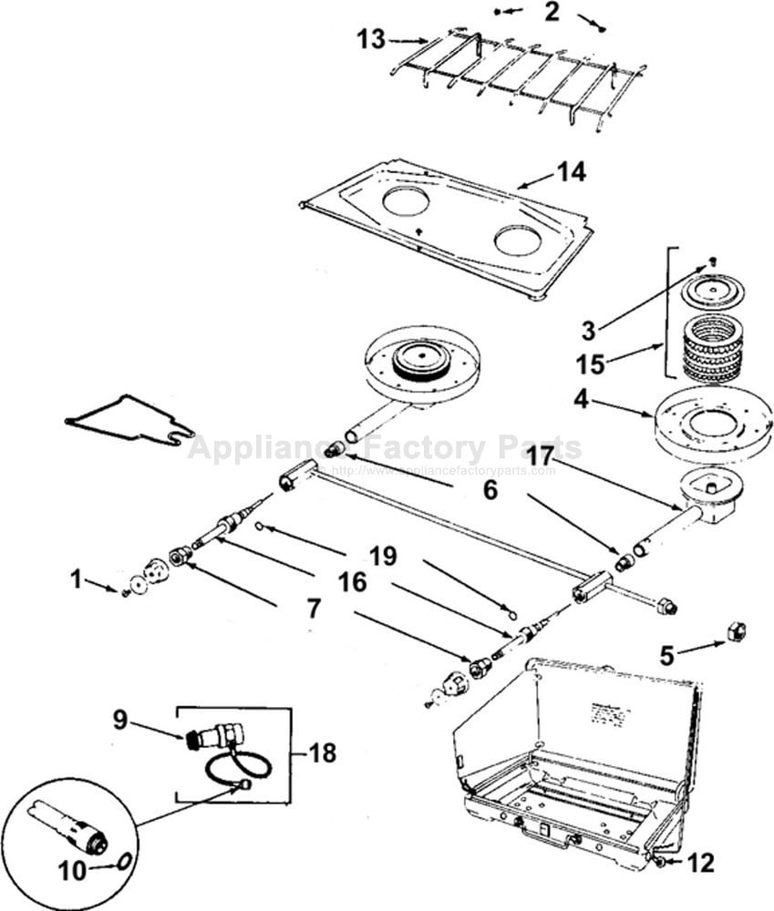 coleman stove parts diagram