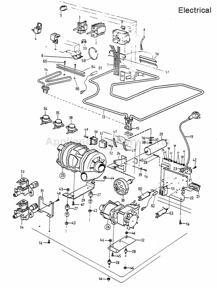 Parts for 1500 | Asko | Dishwashers