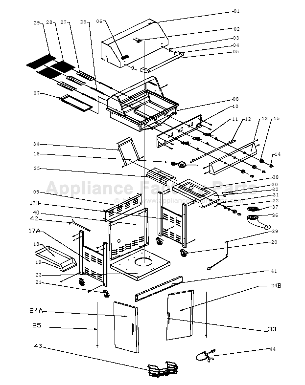 Charmglow 720-0230 BBQ Parts